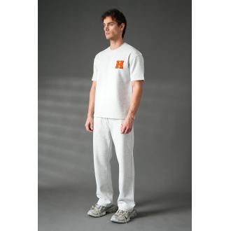 Ensemble tee-shirt + pantalon gris