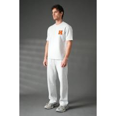Ensemble tee-shirt + pantalon gris