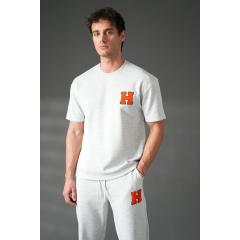 Ensemble tee-shirt + pantalon gris