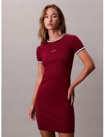 Calvin Klein Robe à Manches Courtes 