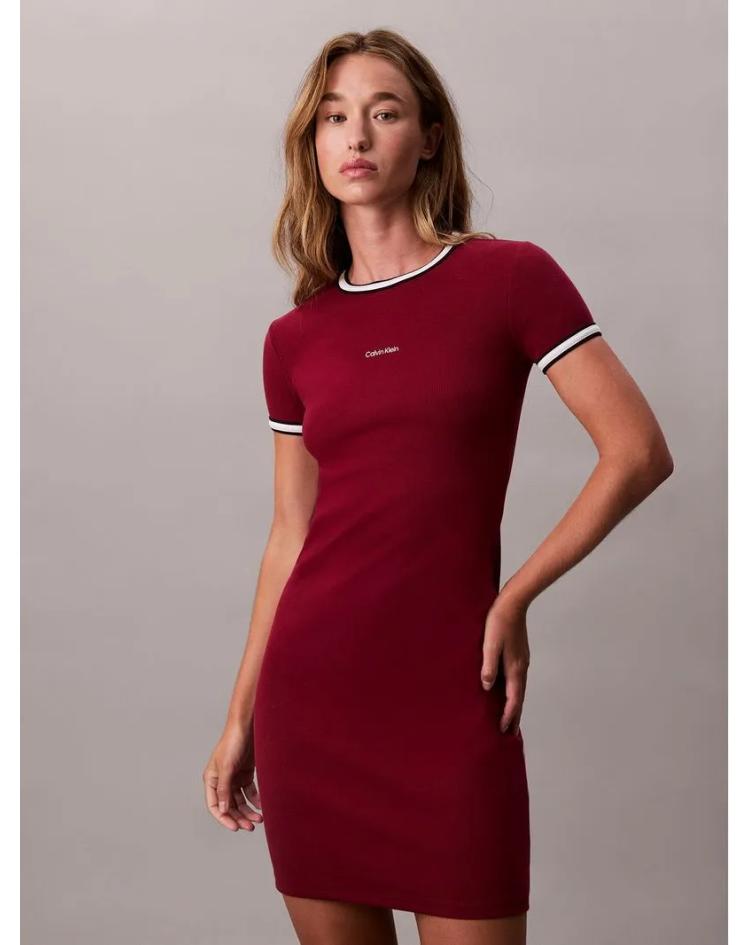 Calvin Klein Robe à Manches Courtes 
