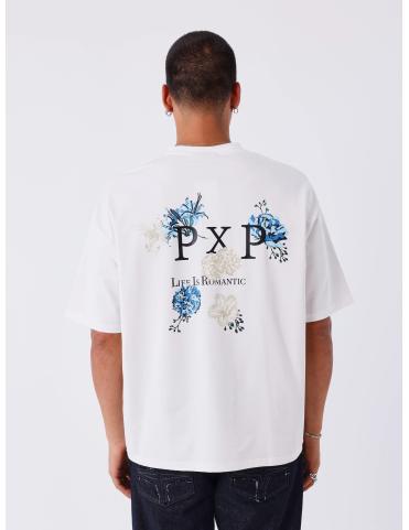 Projectxparis T-shirt flowers blanc 
