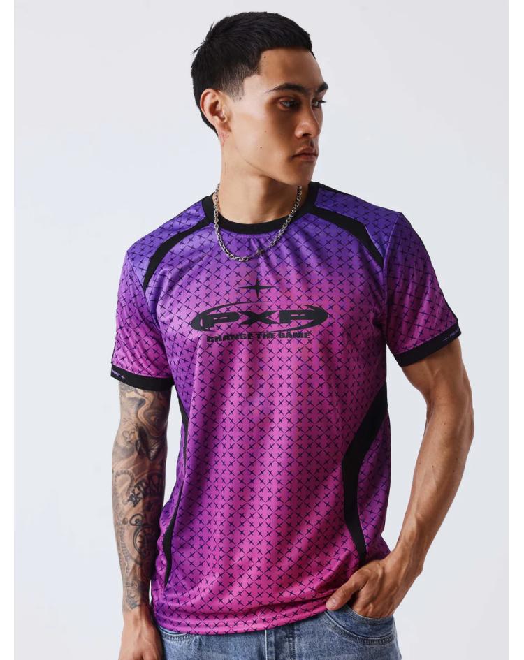 Projectxparis t-shirt jersey dégradé violet