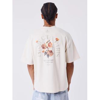 ProjectxParis t-shirt gothic roses ivoire