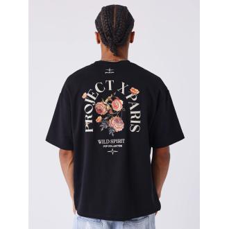 ProjectxParis t-shirt gothic roses noir