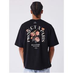 ProjectxParis t-shirt gothic roses noir