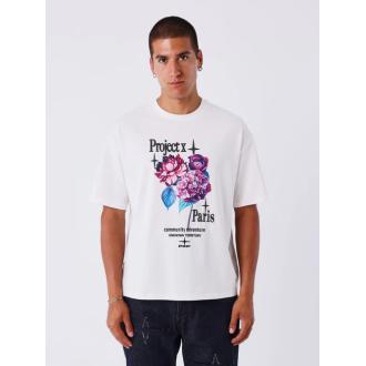 Projectxparis t-shirt flower power blanc