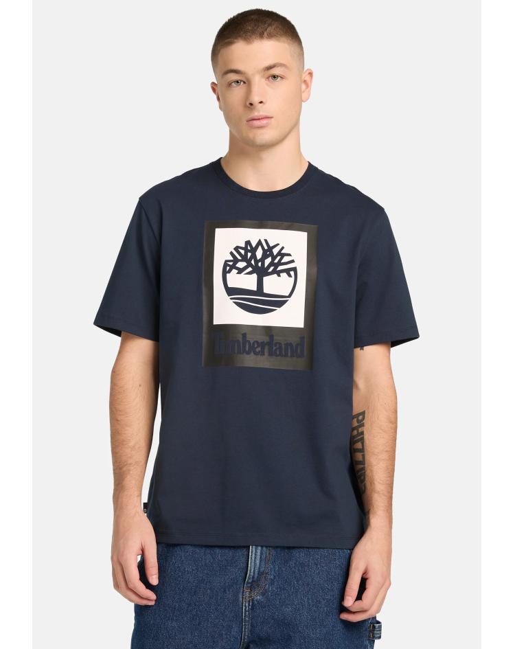 Timberland stack logo navy