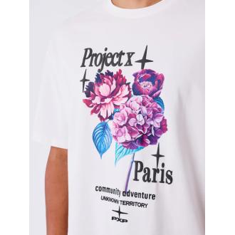 Projectxparis t-shirt flower power blanc