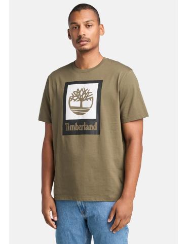 Timberland stack logo green