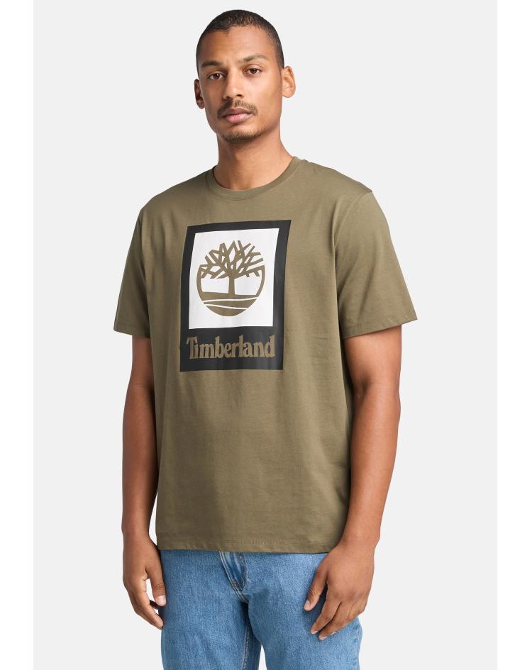 Timberland stack logo green