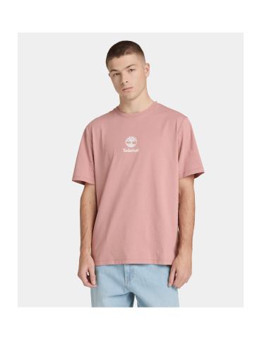 Timberland T-shirt stack Logo pink