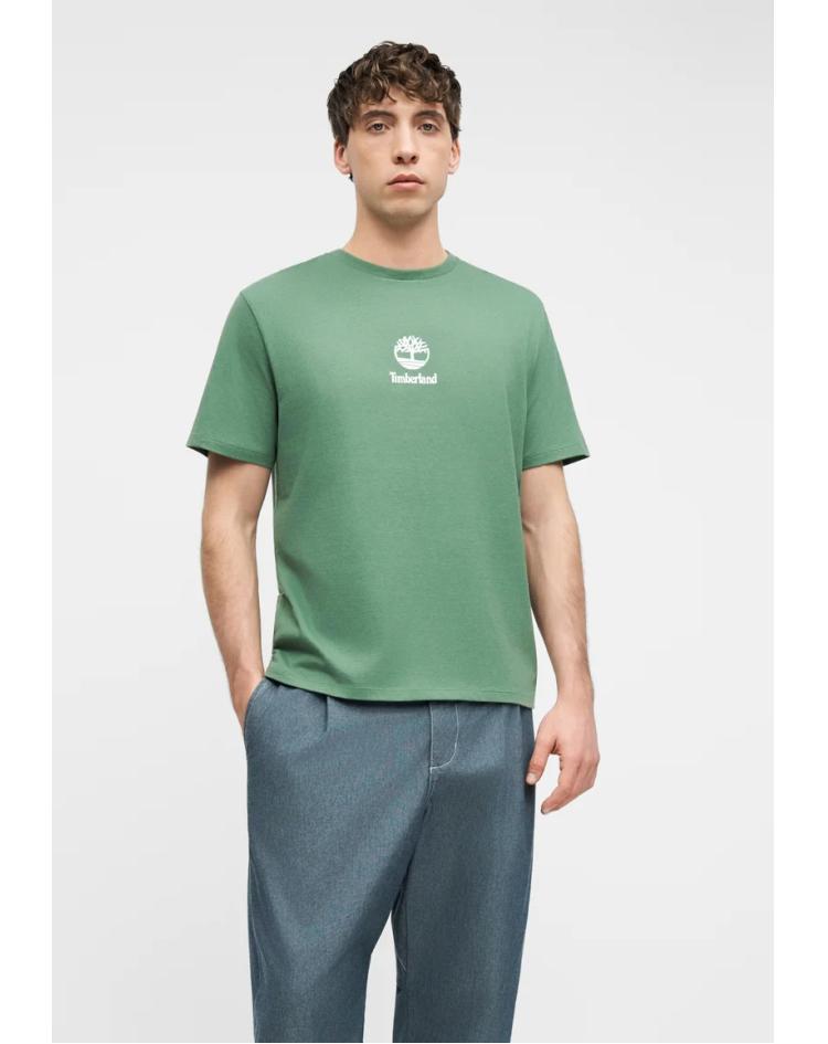 Timberland T-shirt stack Logo green
