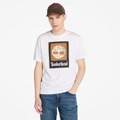 Timberland t-shirt stack logo white