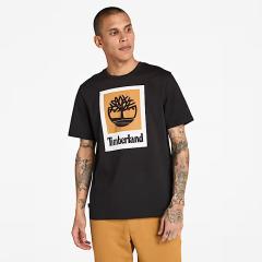 Timberland T-shirt stack logo black