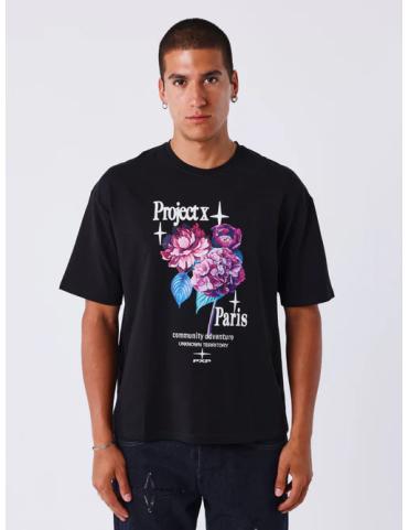 Projectxparis t-shirt flower power noir