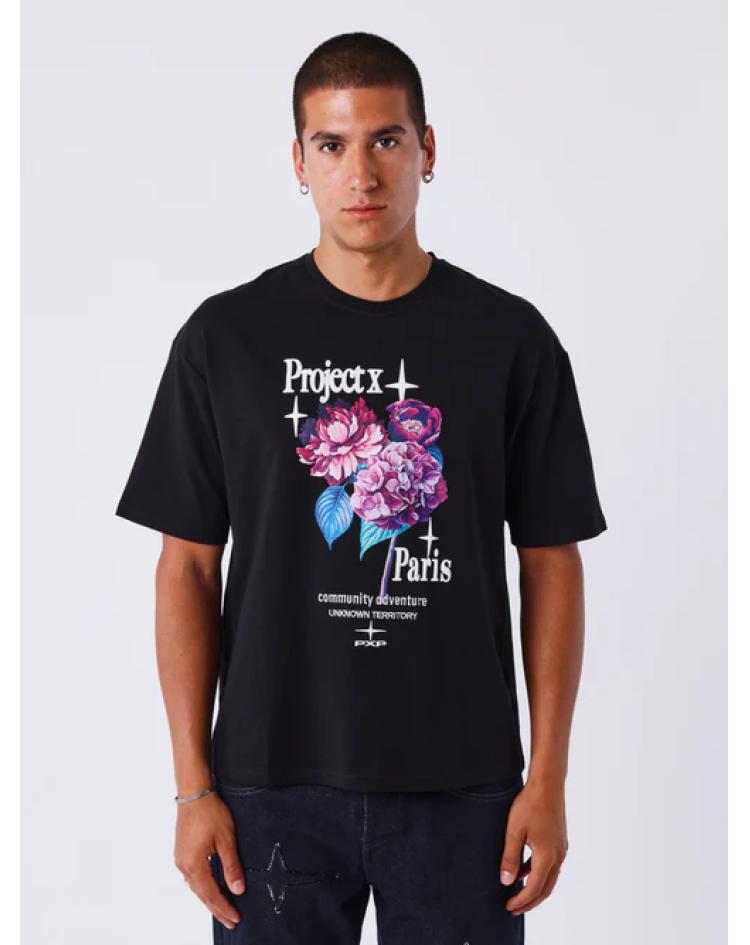Projectxparis t-shirt flower power noir