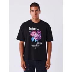 Projectxparis t-shirt flower power noir