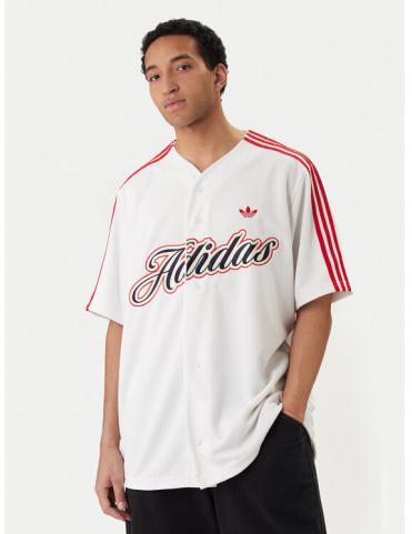Adidas Maillot de Baseball brodé blanc