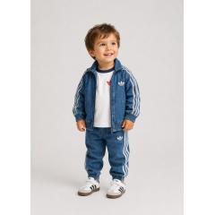 Adidas veste en denim pour bébé bleu