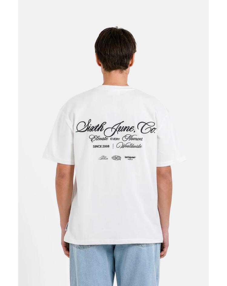 Sixth June t-shirt Elevate blanc