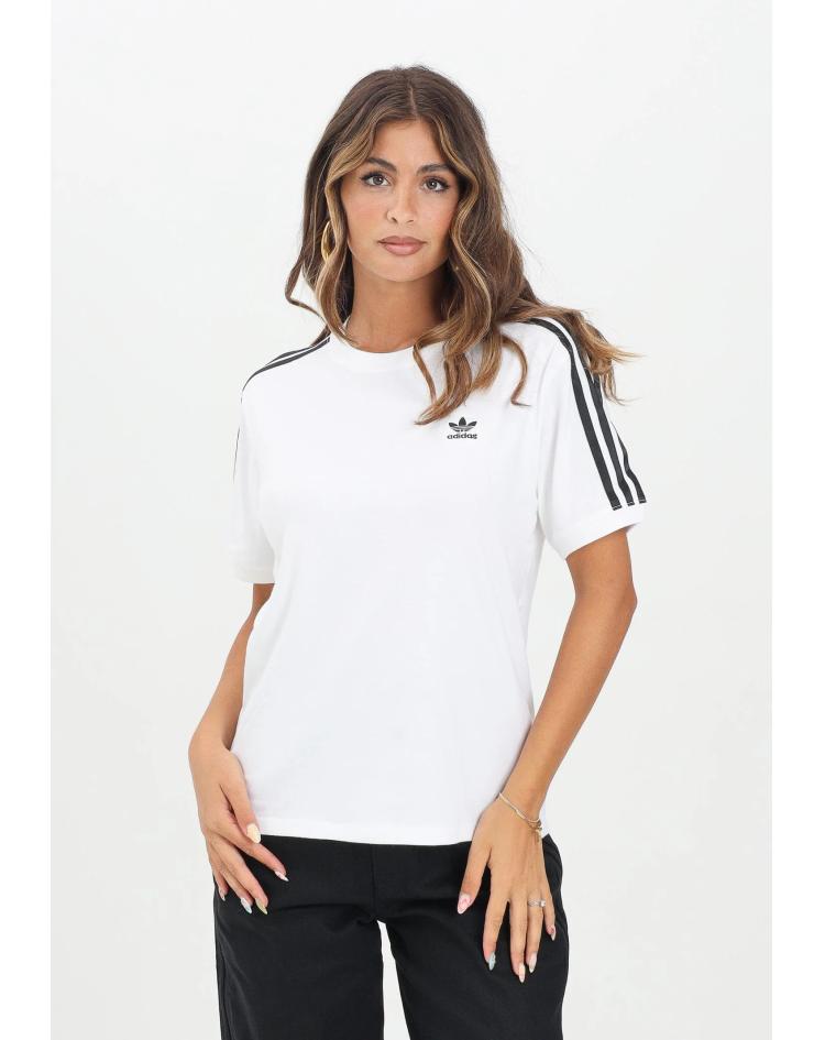 Adidas T-shirt 3 bandes blanc