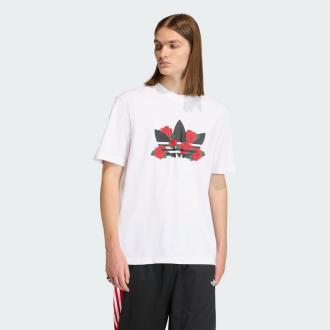 T-shirt série Trèfle Roses blanc 
