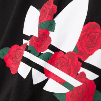 Adidas T-shirt noir série Trèfle Roses
