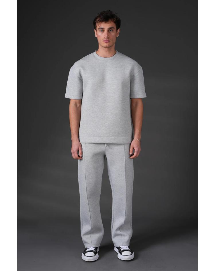 Ensemble t-shirt pantalon confort gris