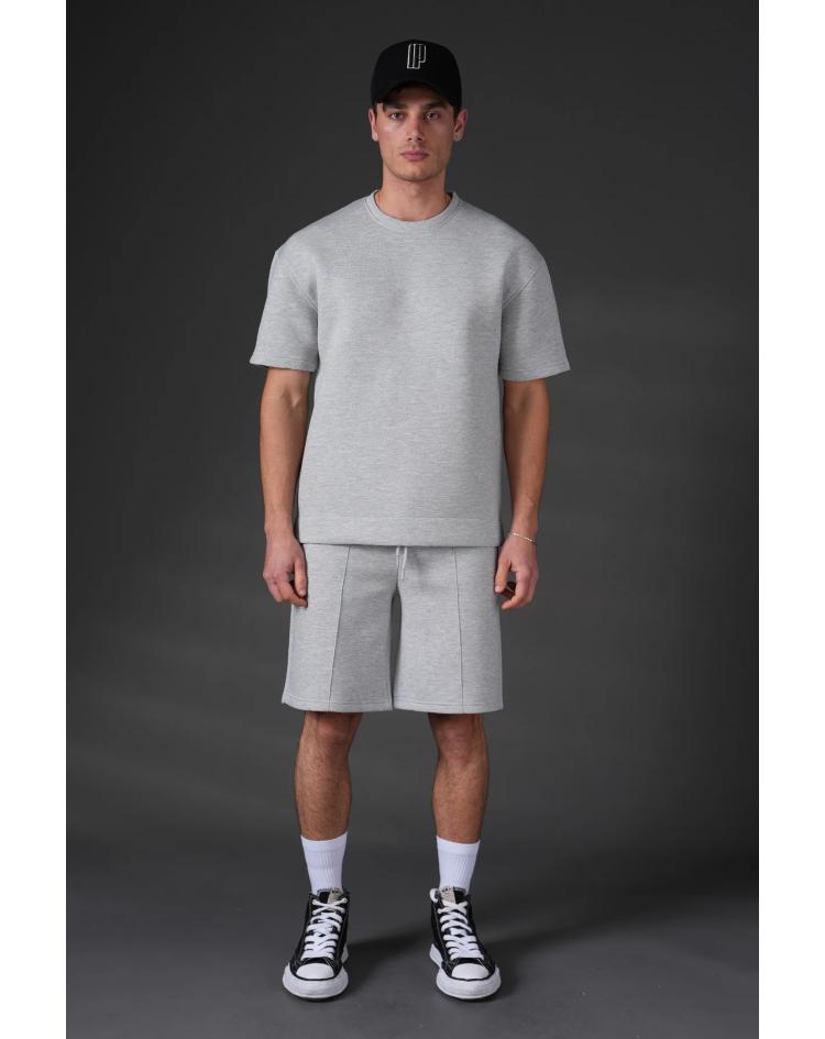 Ensemble T-shirt et Short gris confort
