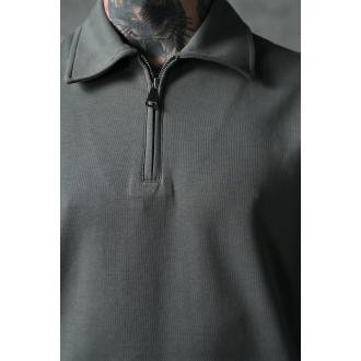 Ensemble T-shirt polo et short dark gris