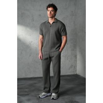 Ensemble shirt zippé et pantalon dark gris