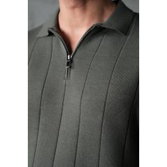 Ensemble shirt zippé et pantalon dark gris