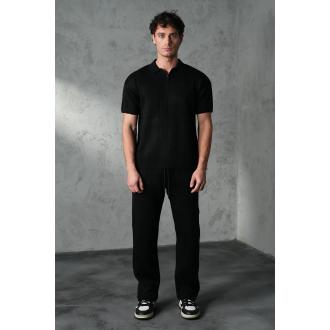 Ensemble shirt zippé et pantalon noir