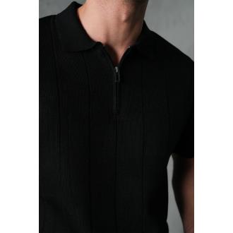 Ensemble shirt zippé et pantalon noir