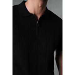 Ensemble shirt zippé et pantalon noir