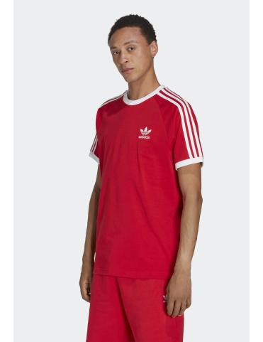 Adidas T-shirt 3 stripes rouge