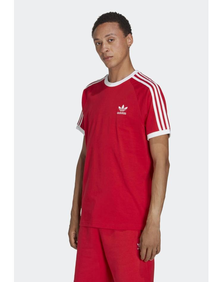Adidas T-shirt 3 stripes rouge