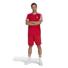 Adidas Short 3 stripes rouge