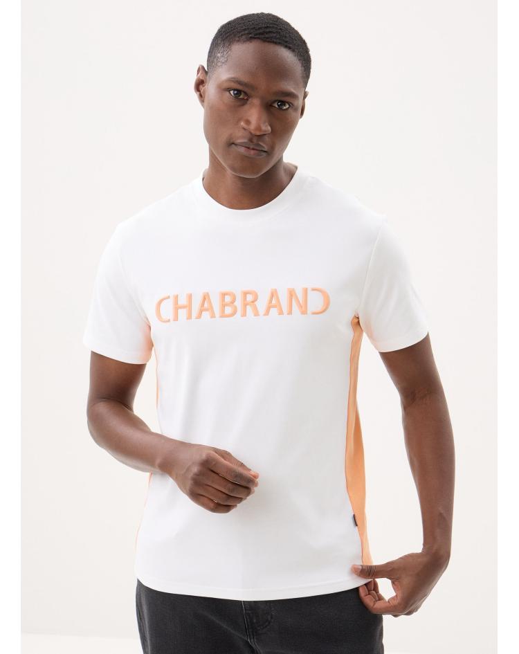 Chabrand T-shirt logo relief orange