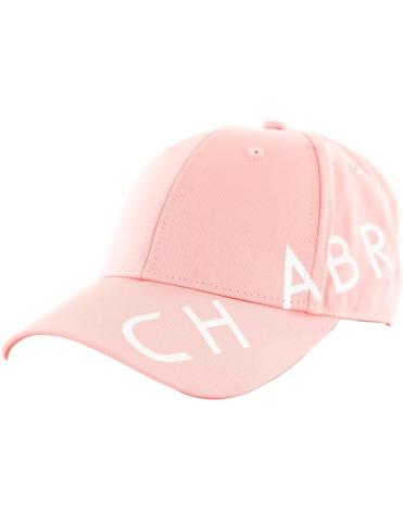Chabrand casquette en coton logo rose