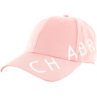 Chabrand casquette en coton logo rose