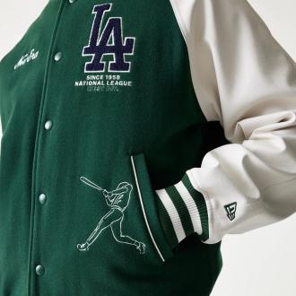 New Era Veste Varsity LA Dodgers MLB Vert foncé