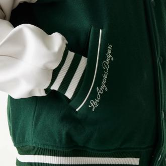New Era Veste Varsity LA Dodgers MLB Vert foncé