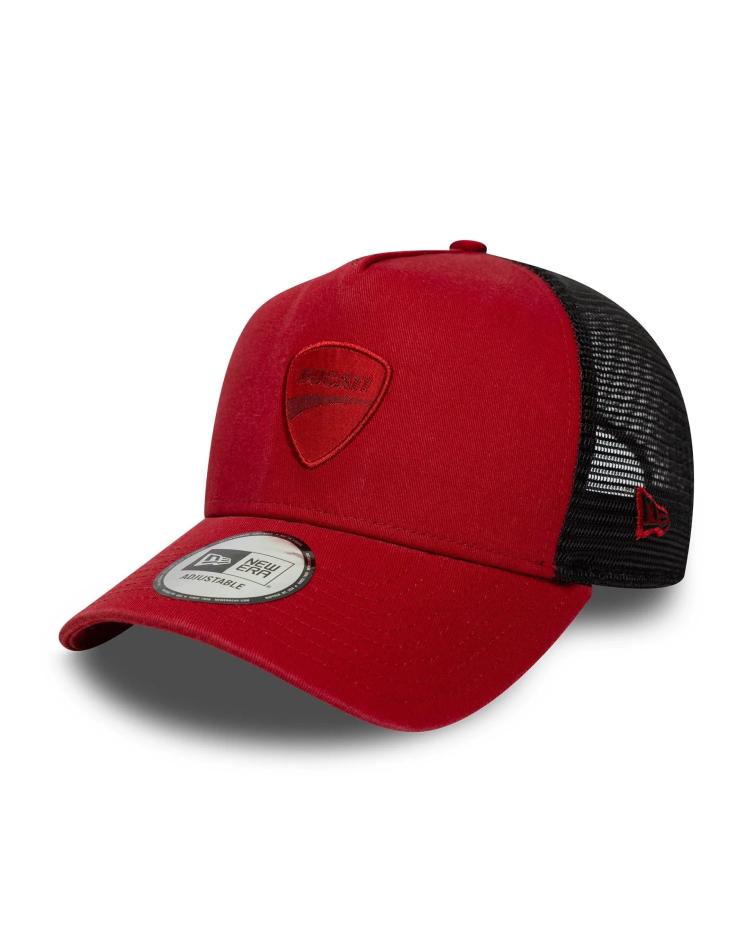 New Era Casquette 9FORTY E-Frame Trucker Ducati Motor Logo Rouge Foncé