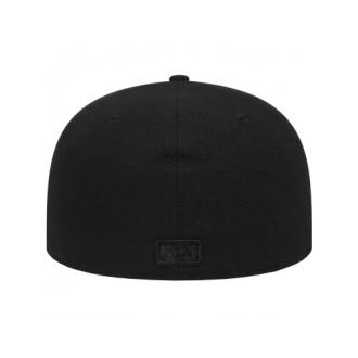 New Era Casquette Fitted Black On Black 59Fifty NY Yankees