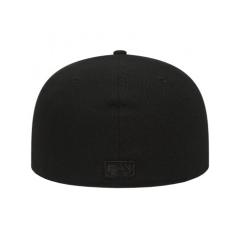 New Era Casquette Fitted Black On Black 59Fifty NY Yankees