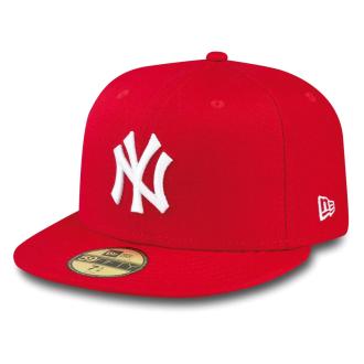 New Era Casquette Fitted 59Fifty MLB Basic New York Yankees Rouge