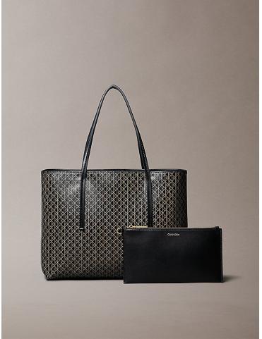 Calvin Klein Sac Cabas avec pochette Noir 