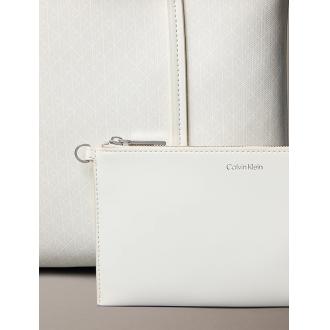 Calvin Klein Sac Cabas avec pochette blanc